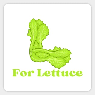 L For Lettuce Magnet